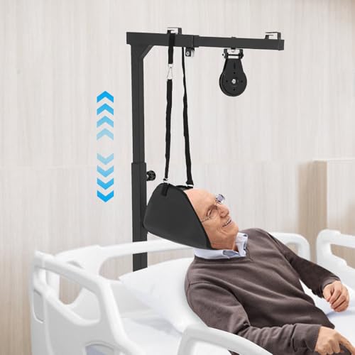 Elderly over Bed Grab Bar Trapeze, Trapeze Bar Standing Frame, Elderly Pull-up & Transfer Assist, 51" - 69" Adjustable Hei...