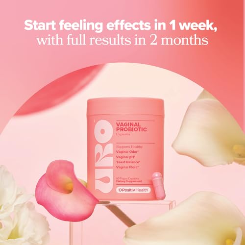 O Positiv URO Vaginal Probiotics for Women pH Balance with Prebiotics & Lactobacillus – Vaginal Health Supplement – Promot...