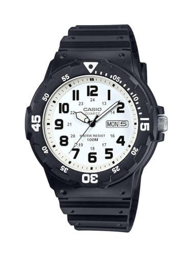 Casio MRW200H Series | Unisex Analog Watch | 100M WR | Stainless Steel Case | Resin Band | 2 Hand Analog (HR, Min, SEC) | ...