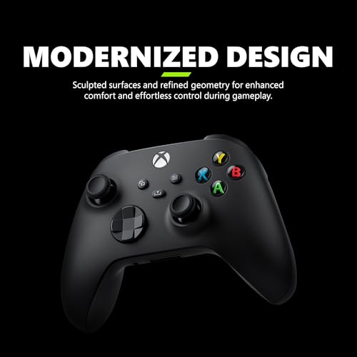 Xbox Wireless Gaming Controller (2025) – Carbon Black – Play on Xbox, Windows, Android, iOS, FireTV Sticks, Smart TVs, VR ...