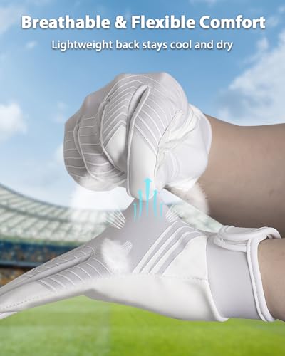 RIGWARL Football Gloves Adult Men, Youth Kids Football Gloves with Super Sticky Grip, Receiver Glove Best Gift for Adult Y...