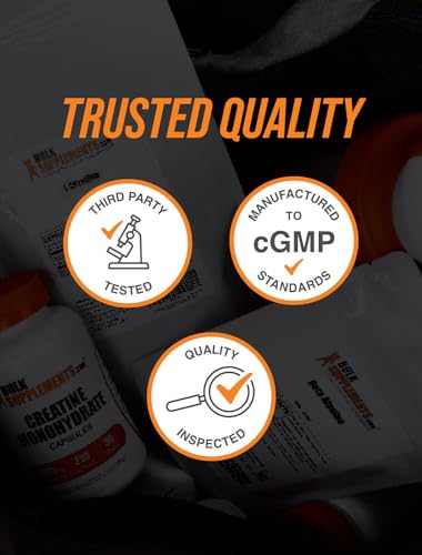 BulkSupplements.com Creatine Monohydrate Powder - Micronized Creatine Powder, Unflavored - Pure & Gluten Free, 5g per Serv...