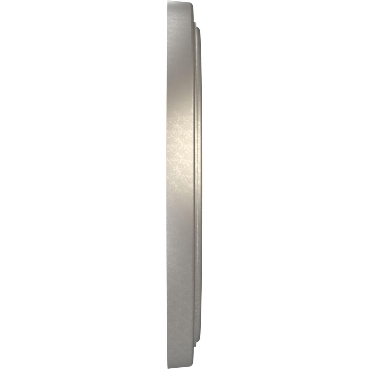 13"OD x 3 1/2"ID x 1 1/4"P Traditional Thermoformed PVC Ceiling Medallion (Fits Canopies up to 7 1/2"), Bright Coat Aluminum