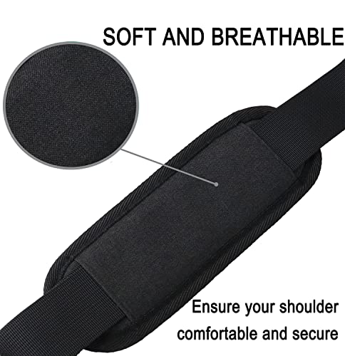 Askuko Shoulder Strap 56 Inch, Universal Adjustable Shoulder Belt Replacement Laptop Bag Shoulder Strap with Metal Hooks f...