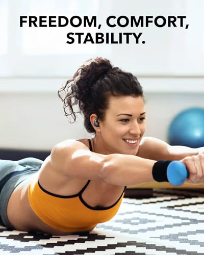 Soundcore Sport X20 by Anker, True-Wireless Workout Earbuds, Rotatable and Extendable Ear Hooks, Noise Cancelling, Deep Ba...