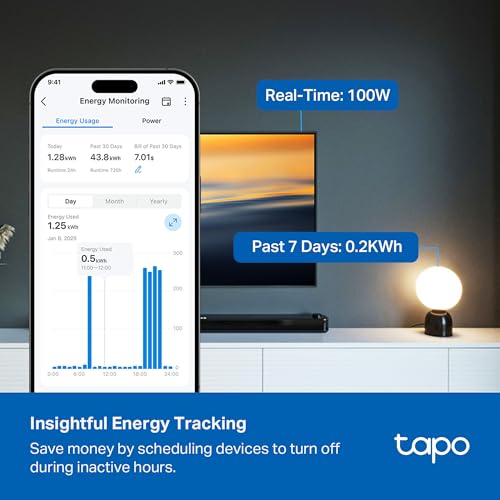 Tapo Smart Wi-Fi Power Strip- 6 Individually Controlled Smart Outlets and 3 USB Ports with Surge Protection, Matter, Works...