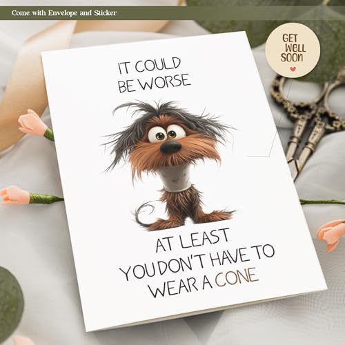 Funny Get Well Card for Women, Get Well Soon Card for Men, Get Better Gifts, Surgery Recovery Gifts, Don't Have to Wear a ...