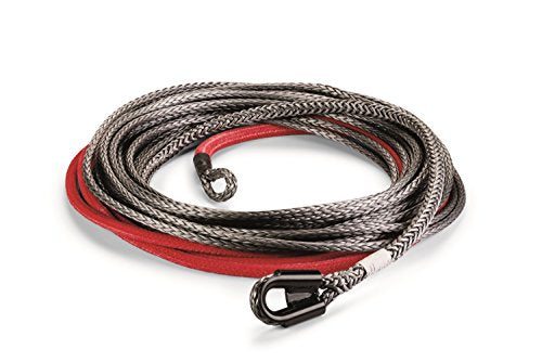 WARN 93120 Spydura Pro Synthetic Winch Cable Rope with Loop Ends: 3/8" Diameter x 80' Length, 8.25 Ton (16,500 lb) Capacity
