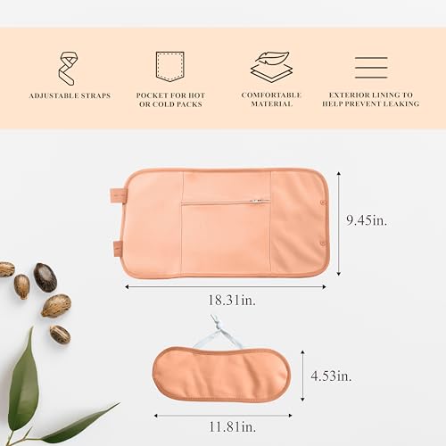 Handcraft Blends Castor Oil Pack Wrap | Organic Castor Oil 16 oz | Reusable Wraps | Durable Comfortable Pack Wraps | Adjus...