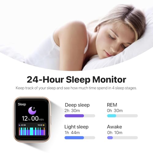 JeeJTek Smart Watches for Men Women - 1.83" HD 2025 Fitness Tracker with 100 Sports Modes, Heart Rate/Sleep Monitor, Bluet...