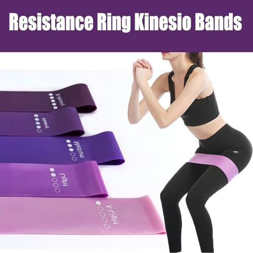 Resistance Bands for Working Out, Pull Up Bands Assistance, Exercise Workout Bands Resistance Set for Men Women 5 Pcs (Pur...