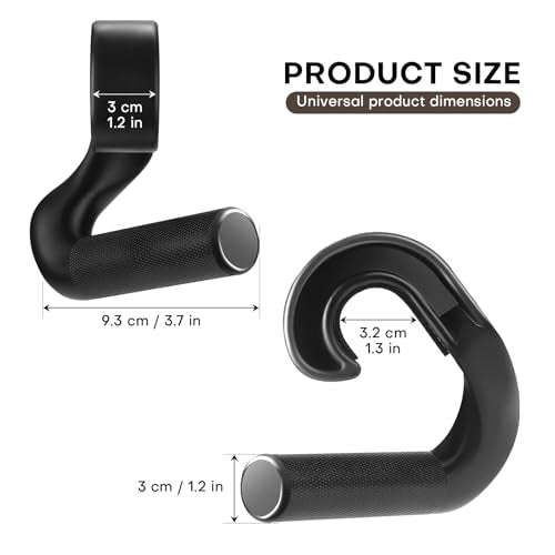 Rolitwils Neutral Grip Pull Up Handles - Heavy Duty Multi-Purpose Handles for Pull Ups & Deadlifts - Ergonomic Workout Han...