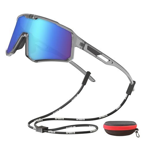 YAMAZI Cycling Sunglasses for Men Women Sports Sunglass Polarized UV Protection for Bicycle Running Baseball Glasses