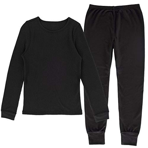 Fruit of the Loom girls Premium Thermal Waffle Underwear Set