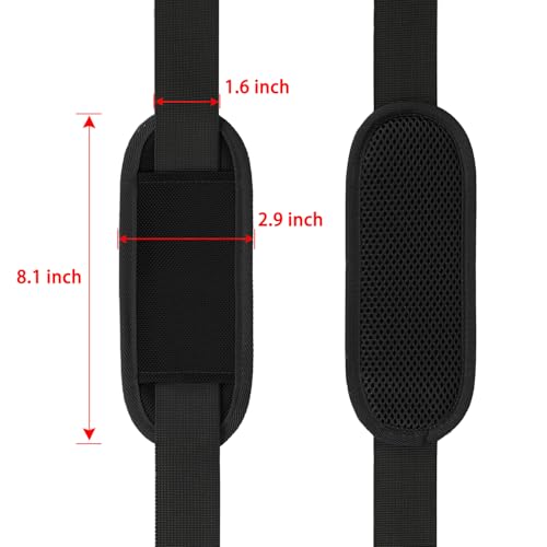 Taygeer Shoulder Strap, 52" Universal Replacement Laptop Shoulder Strap Luggage Duffel Bag Strap Adjustable Comfortable Be...