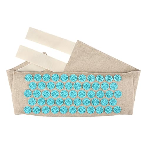 Waist Acupressure Massage Belt, Flower Shaped Acupuncture Mat Strap, Adjustable Wrap Around Lumbar Cushion Support Pillow ...