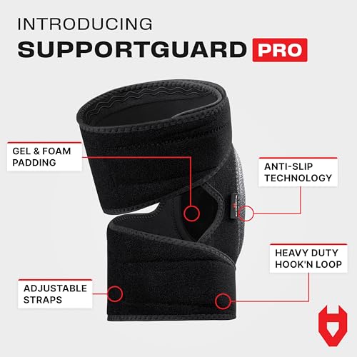 NoCry Gel Knee Pads for Men and Women with Soft Foam Cushion — Waterproof Anti-Slip Cap and Easy to Use, Adjustable Non-Sl...