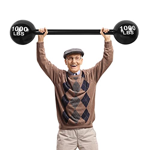 Giant Inflatable Dumbbell Barbell,Funny Carnival Circus Decorations Birthday Halloween Strongman Party Decorations Fake We...