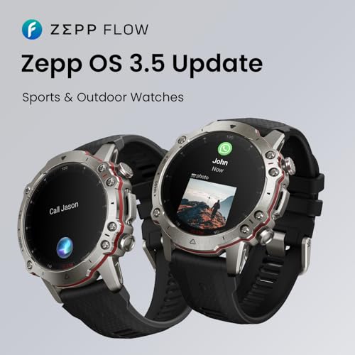 Amazfit Falcon Premium Smart Watch 49mm, Fitness Watch, Dual-Band GPS, AI Fitness Coach, Titanium, 14-Day Battery, 200m Wa...