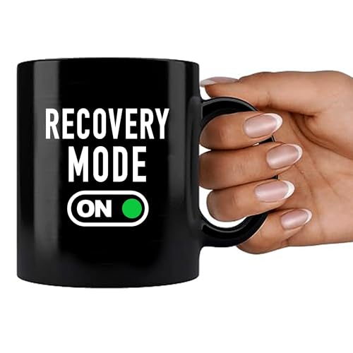 Recovery Mode On Get Well Coffee Mug Gift For Patient Motivational Inspirational Gifts For Family Friends Ceramic Cup Nove...