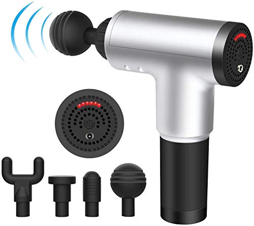 AHCS 6 Speeds Massage Gun, Cordless Handheld Deep Tissue Muscle Massager, Chargeable Percussion Device Super Quiet