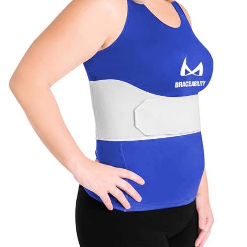 BraceAbility Rib Injury Binder Belt - Universal Brace for Women, Broken, Fractured, or Cracked Ribs, Cage Compression Wrap...