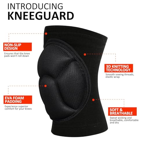 Knee Pads for Garden, Gardening, House Cleaning, Construction Work, Dancing, Volleyball, Flooring, Climbing, Riding Kneepa...