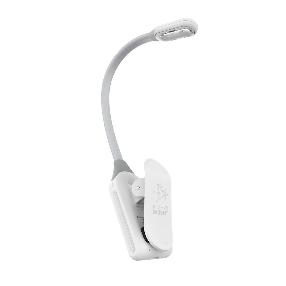 The Original Mighty Bright Wonderflex Rechargeable Book Light  20 Lumens Of Warm Eye-Care Light  3 Brightness Levels  45 Hours Of Battery Life  Durable  Flexible (White)