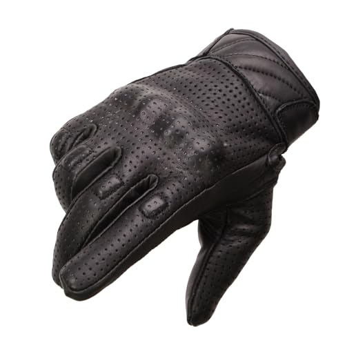Milwaukee Leather Men's Premium Leather Perforated Cruiser Gloves MG7500 (3X-Large)