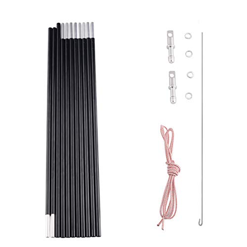 BRILLIANCE4U Aluminum Tent Poles Replacement, Fits Both Female and Male Ends, Lightweight Tent Pole Repair Kit, 7001 Alumi...