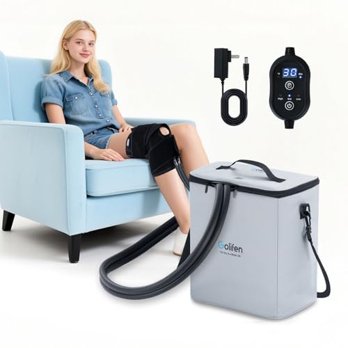 Golifen Cold Therapy Machine with Programmable Timer, Portable Ice Machine for Knee After Surgery, Cryotherapy Pain Relief...