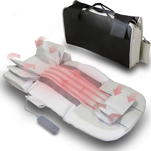 2026 New, Full Body Stretching Massage Mat with Heat. 3D Lumbar - Neck, Back, Waist, Hip Relaxation. 26 Powerful Air Cell...