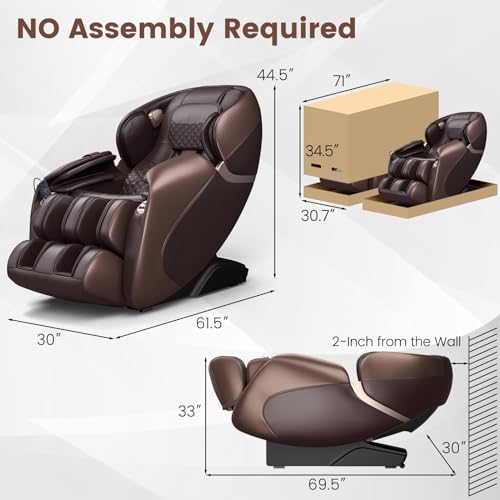 Relaxe Zero Gravity Shiatsu Massage Chair with Heating (SL-Track)