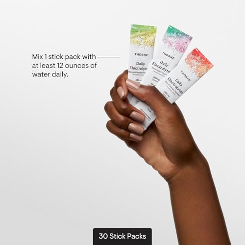 THORNE - Daily Electrolytes - Zero Sugar & Low-Calorie Electrolyte Powder Drink Mix - Flavors Derived from Natural Sources...