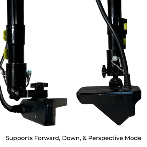 Stratum Outdoors Transducer Pole with Ice Mount, Tripod Mount for Ice Fishing, Adjustable 30"-60" Telescoping Pole, Smooth...