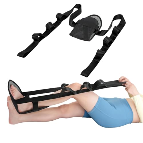 WONDSIGHIN Physical Therapy Stretching Strap for Knee Pain Relief, Adjustable Flexibility Aid, Yoga Pilates Rehab Tool for...