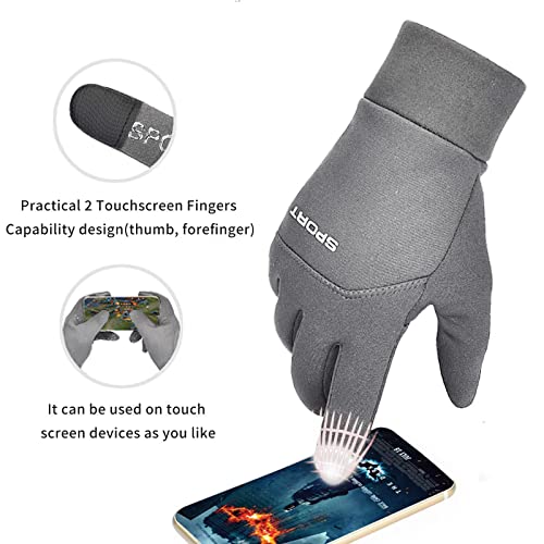 Lorpect Winter Gloves for Men Women Touch Screen Gloves Cold Weather Warm Driving Running Gloves