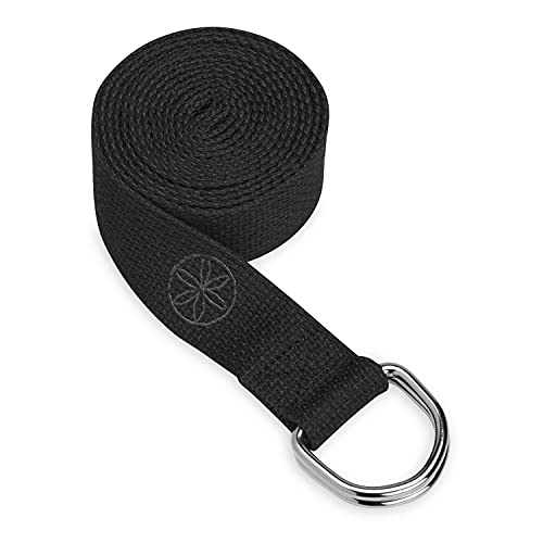 Gaiam Yoga Strap Premium Athletic Stretch Band with Adjustable Metal D-Ring Buckle Loop | Exercise & Fitness Stretching fo...
