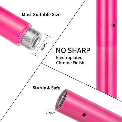PRIORMAN Dance Pole Set -Premium Height Adjustable 7.38-8.85ft Portable 45mm Diameter 360°Spinning Dancing Pole for Home,2...