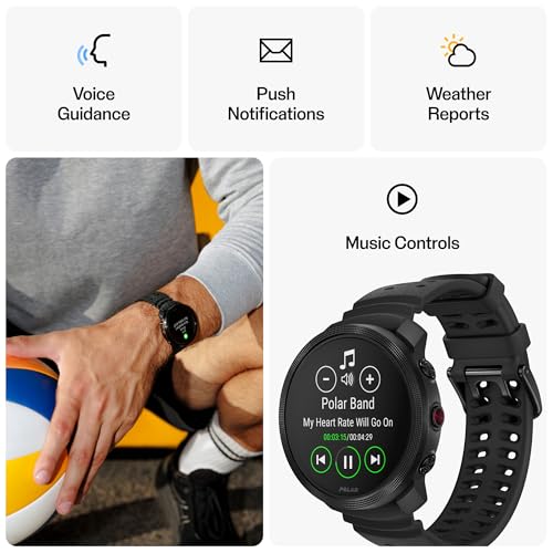 Polar Vantage M3 – Multi-Sport Smartwatch with AMOLED Display, Dual-Frequency GPS, Turn-by-Turn Navigation, Up to 7-Day Ba...