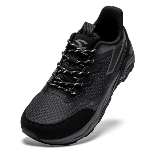 HOBIBEAR Men's Trail Hiking Shoes Wide Fit - Lightweight Low Top Breathable Sneakers for Walking, Trekking & Outdoor Adven...