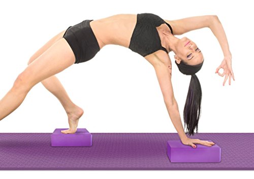 DreamHigh Yoga Block Brick Foam Sport Health Home Exercise Gym Tools 2pcs
