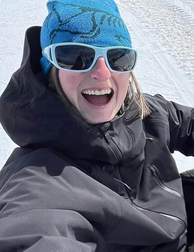 TIJN Polarized Wraparound Sunglasses for Men & Women-UV400 TR90 with Floating Strap for Skiing Snowboarding Winter Outdoors