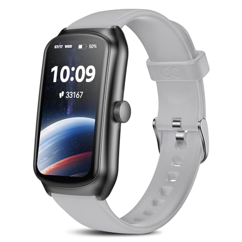 AMOLED Fitness Tracker Watch with 24/7 Heart Rate/SpO2/Sleep Monitor, IP68 Waterproof Smart Watch, Step Calorie Counter Pe...