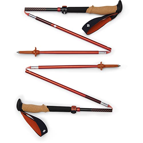 BLACK DIAMOND Pursuit Trekking Poles (Pair) | Natural Cork Grips | FlickLock Adjustable Aluminum Shafts | Ergonomic Poles ...