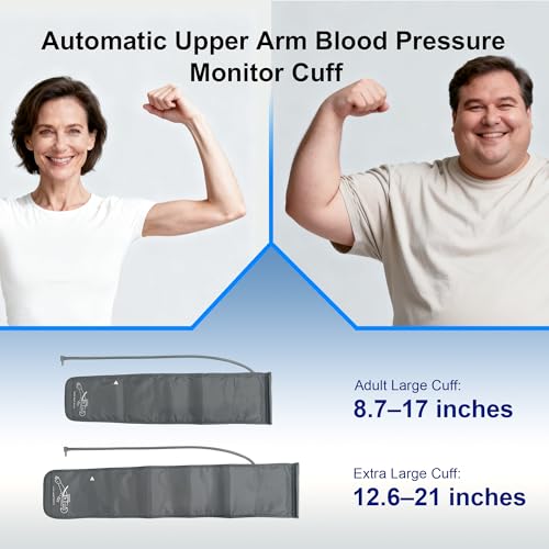 SDUNW Automatic Upper Arm Blood Pressure Monitor for Home Use with 9-17in & 13-21in L/XL/Extra Large Cuff, Accurate Measur...