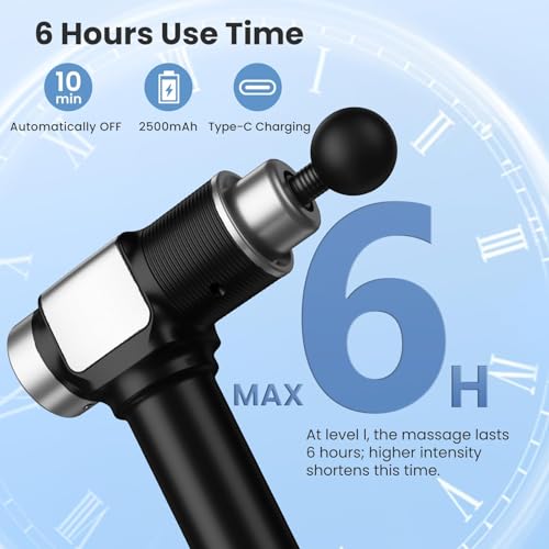 JQX Massage Gun, Deep Tissue Massager Gun for Pain Relief, Percussion Muscle Massage Gun for Athelets, Handheld Electric B...