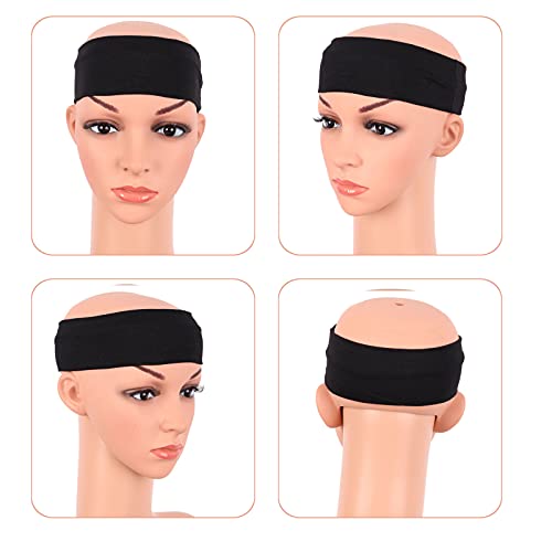MapofBeauty 3 Pack Yoga Headbands Stretchy Cotton Head Band Hairwarp Sports Running Exercise Gym
