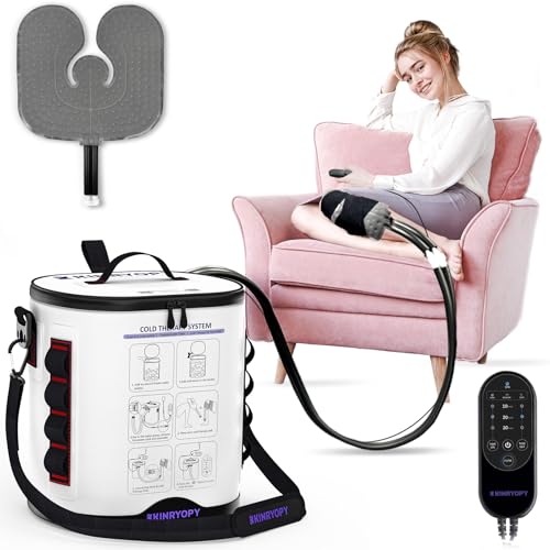 Cold Therapy Machine with Programmable Timer, Portable Ice Machine for Knee After Surgery, Knee Replacement Recovery Syste...