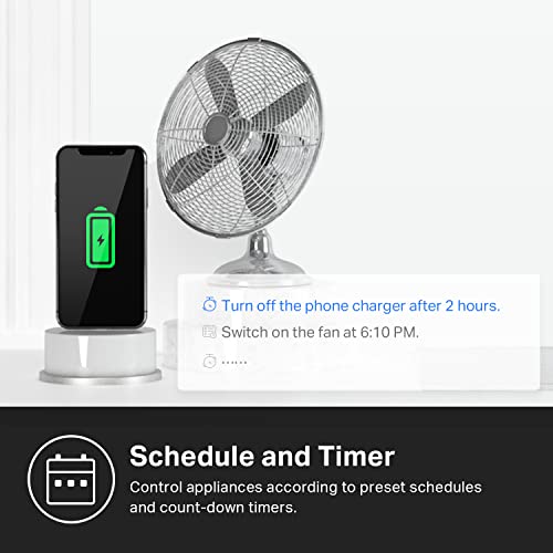 Kasa Smart Plug, Matter Compatible, Energy Monitoring, Compact Design, 15A/1800W Max, Super Easy Setup, Works with Apple H...
